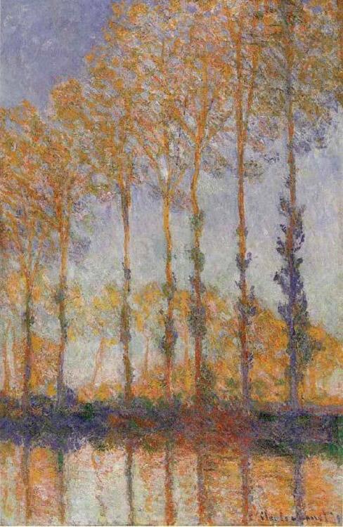 steve art gallery Poplars on the banks of the EPTE Claude Monet 60x40cm
