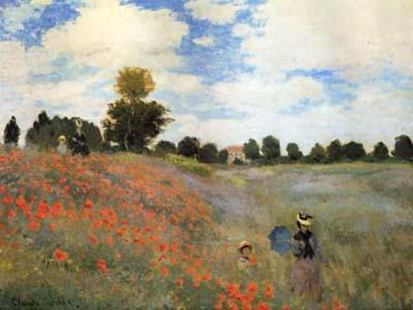 Steve Art Gallery Poppies Near Argenteuil Claude Monet 50x65cm