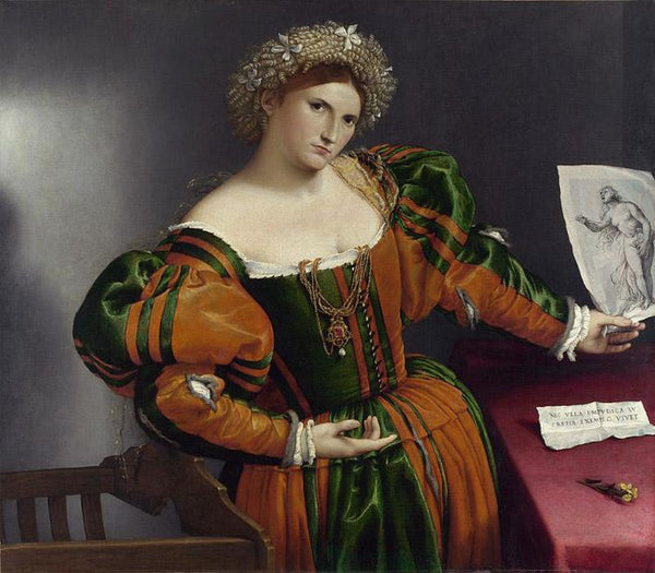 steve art gallery Portrait of a Lady as Lucretia Lorenzo Lotto 60x50cm