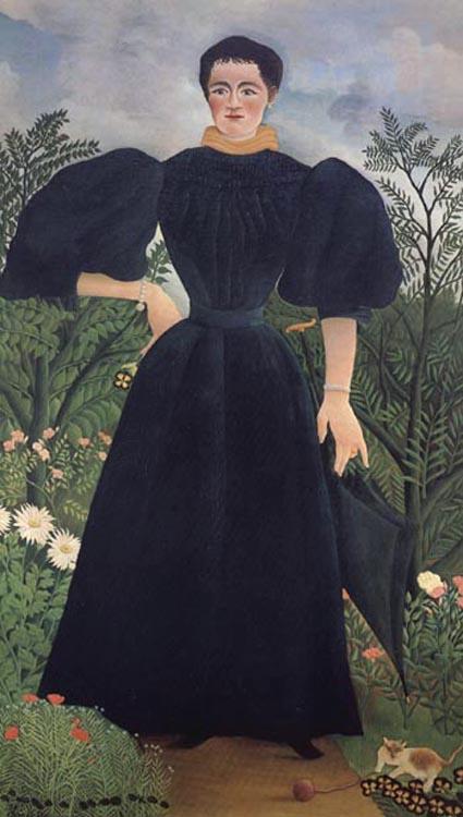 steve art gallery Portrait of a Woman Henri Rousseau 80x40 cm