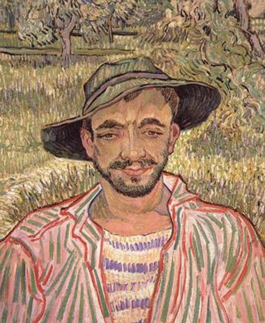 steve art gallery Portrait of a Young Peasant Vincent Van Gogh 61x50cm