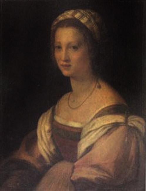 steve art gallery Portrait of a Young Woman Andrea del Sarto 73x56cm