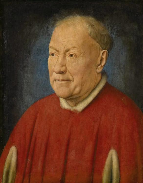 steve art gallery Portrait of Cardinal Nicola Albergati Jan Van Eyck 34x26cm