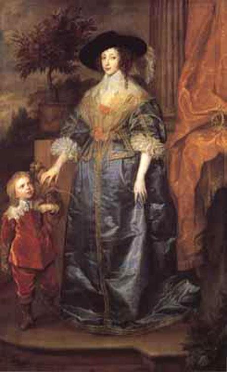 steve art gallery Portrait of queen henrietta maria with sir jeffrey Anthony Van Dyck