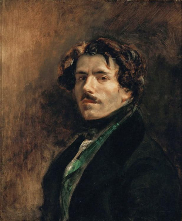 steve art gallery Portrait of the Artist Eugene Delacroix 65x55cm