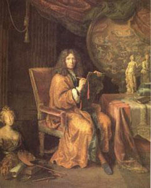 steve art gallery Portrait of the Artist Pierre Mignard 50x40cm