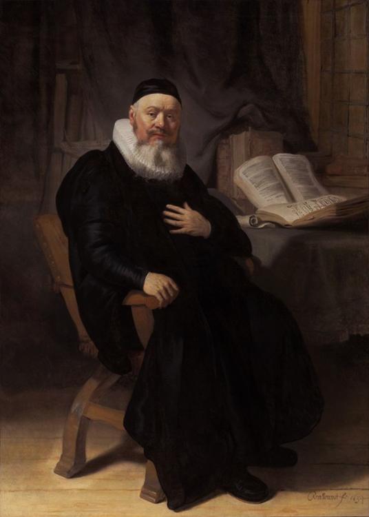 steve art gallery Portrait of the Preacher REMBRANDT Harmenszoon van Rijn 60x40cm