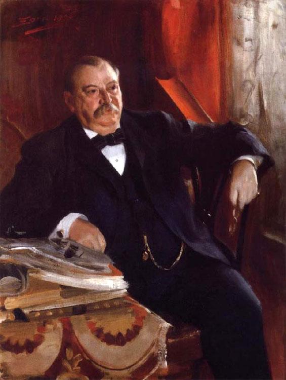 steve art gallery President Grover Cleveland Anders Zorn 50x40cm