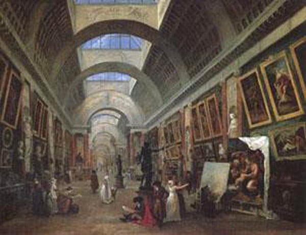 steve art gallery Project for the Disposition of the Grande Galerie ROBERT Hubert 50x40cm