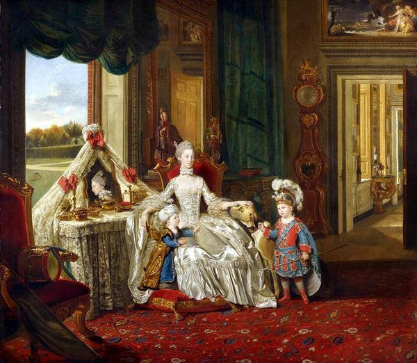 steve art gallery Queen Charlotte at her Dressing Table Johann Zoffany 60x50cm