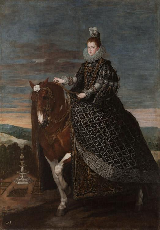 steve art gallery Queen Margarita on Horseback Diego Velazquez 60x40cm