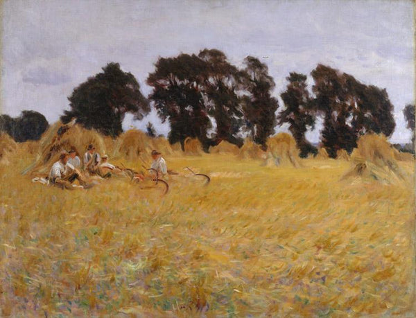 steve art gallery Reapers Resting in a Wheatfield John Singer Sargent 50x40cm