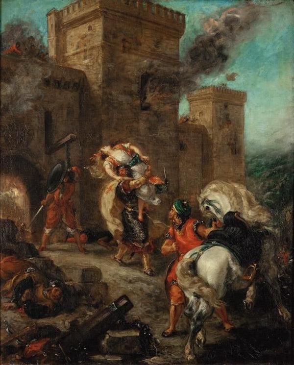 steve art gallery Rebecca Abducted by the Templar Eugene Delacroix 50x40cm