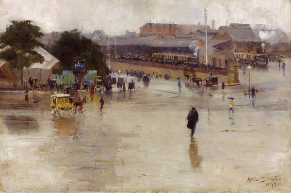 steve art gallery Redfern Station Arthur streeton 60x40cm