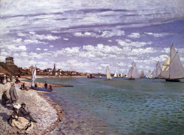 steve art gallery Regatta at Sainte-Adresse Claude Monet 50x40cm
