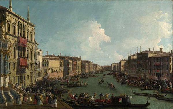 steve art gallery Regatta on the Canale Grande Canaletto 60x40cm