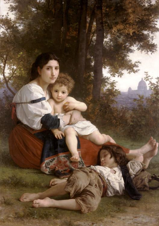 steve art gallery Rest Adolphe William Bouguereau 60x40cm