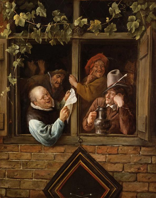 steve art gallery Rhetoricians at a Window Jan Steen 74x59cm