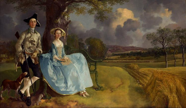 steve art gallery Robert Andrews and his Wife Thomas Gainsborough 80x40cm