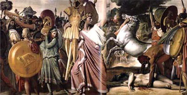 steve art gallery Romulus as Conqueror of King Acron Jean Auguste Dominique Ingres