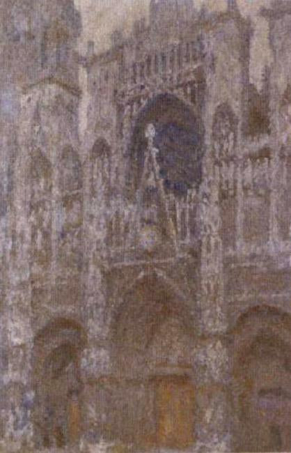 steve art gallery Rouen Cathedral in Overcast Weather Claude Monet 60x40cm