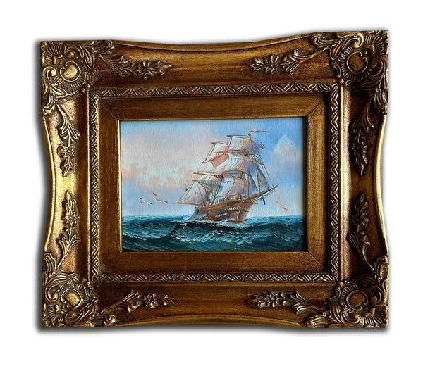Steve Art Gallery Sailing And Sea Hand-painted 20x25 Cm Eller 8x10 Ins