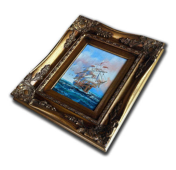 Steve Art Gallery Sailing And Sea Hand-painted 20x25 Cm Eller 8x10 Ins