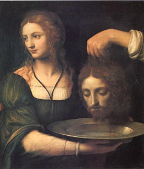 steve art gallery Salome Receiving the Head of John the Baptist Bernardino Luini