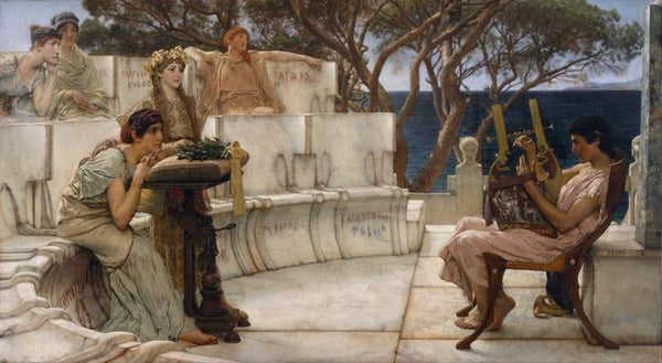 steve art gallery Sappho Alma-Tadema Sir Lawrence 80x40cm