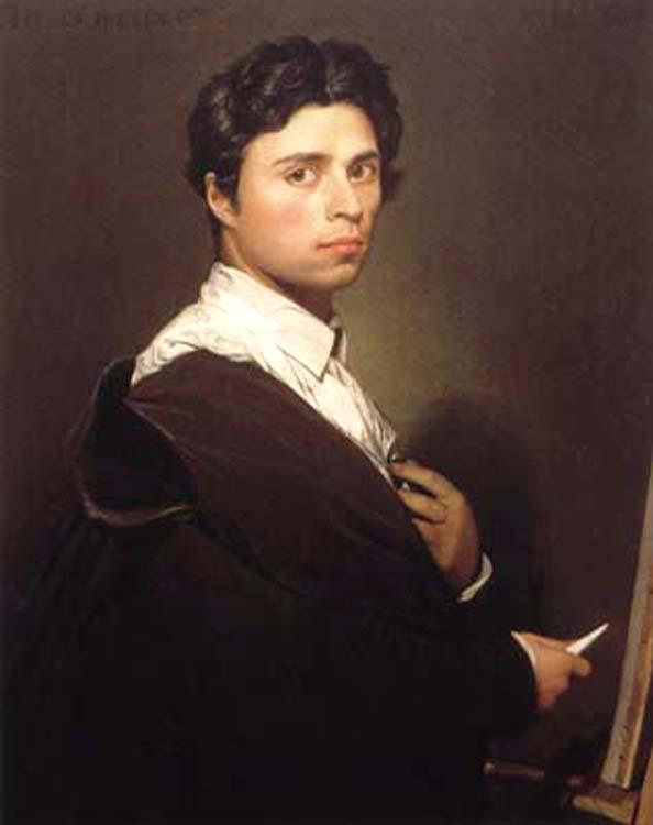 steve art gallery Self-portrait at the Easel Jean Auguste Dominique Ingres