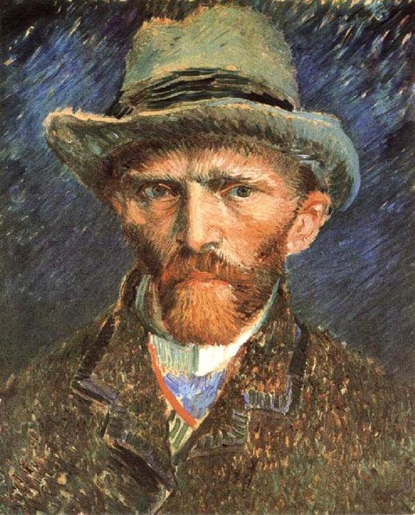 steve art gallery Self-Portrait Vincent Van Gogh 41x32cm