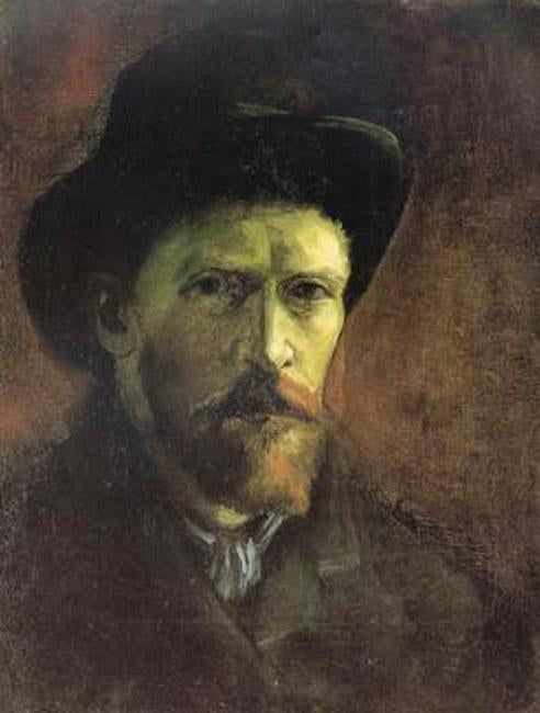steve art gallery Self-portrait with Dark Felt Hat Vincent Van Gogh 41.5x32.5cm