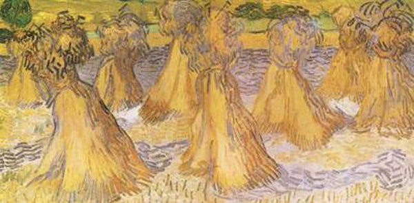 steve art gallery Sheaves of Wheat Vincent Van Gogh 80x40cm