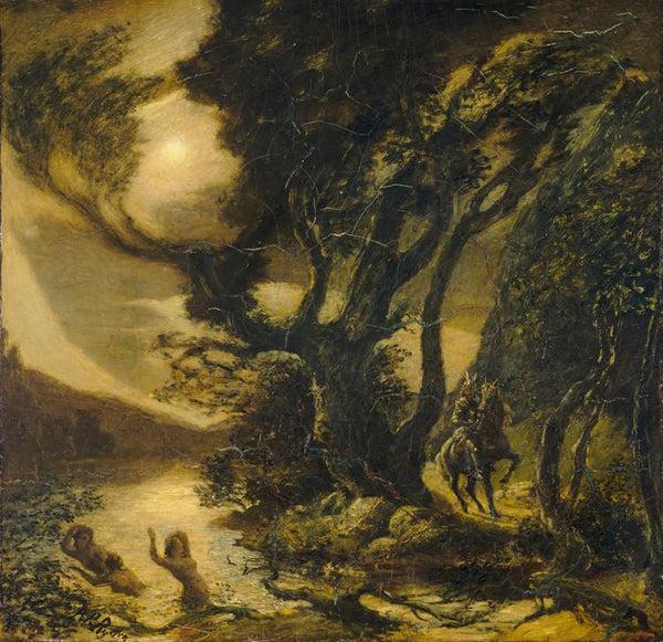steve art gallery Siegfried and the Rhine Maidens Albert Pinkham Ryder 50x52cm