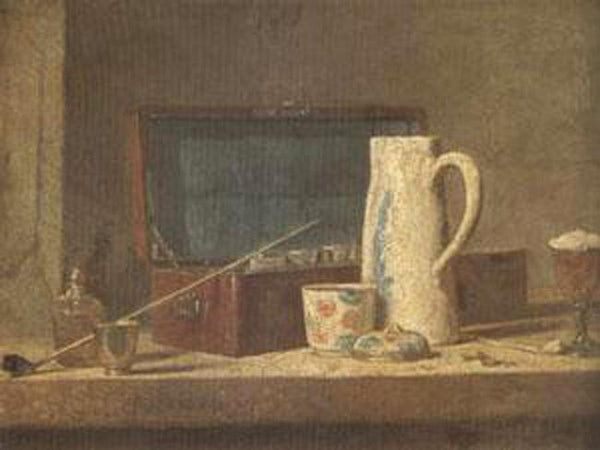 steve art gallery Smoking Kit with a Drinking Pot Jean Baptiste Simeon Chardin 33x42cm