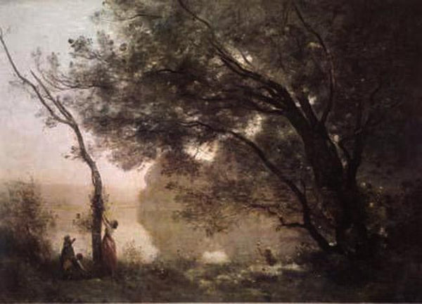 steve art gallery Souvenir de Mortefontaine Jean Baptiste Camille Corot 50x40cm