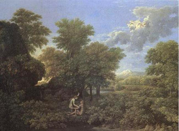 steve art gallery Spring or the Earthly Paradise Nicolas Poussin 50x40cm