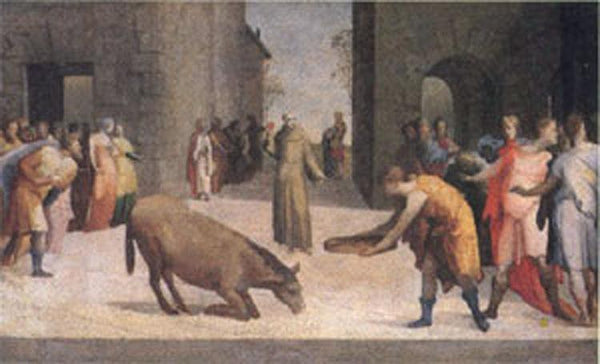 steve art gallery St Anthony and the Miracle of the Mule Domenico Beccafumi