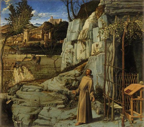 steve art gallery St Francis in the Wilderness Giovanni Bellini 60x50cm
