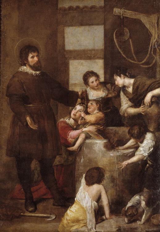 steve art gallery St Isidore and the Miracle of the Well Cano Alonso 60x40cm