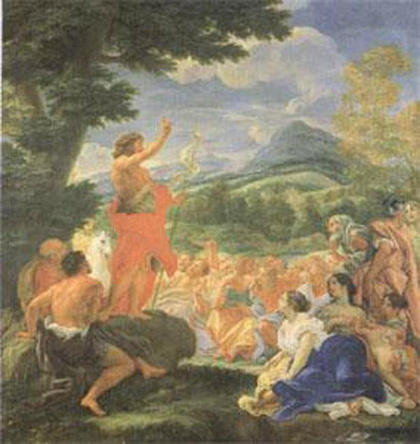 steve art gallery St John the Baptist Preaching Giovanni Battista Gaulli 50x50cm