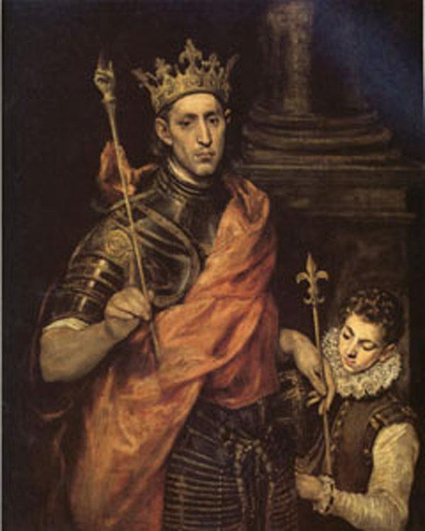 steve art gallery St Luis King of France with a Page El Greco 60x50cm