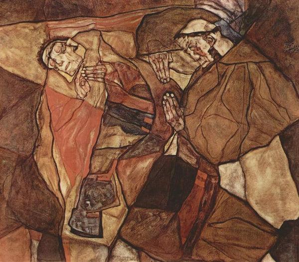 steve art gallery Agony Egon Schiele 80x70cm