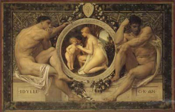 steve art gallery Idyll Gustav Klimt 50x74cm