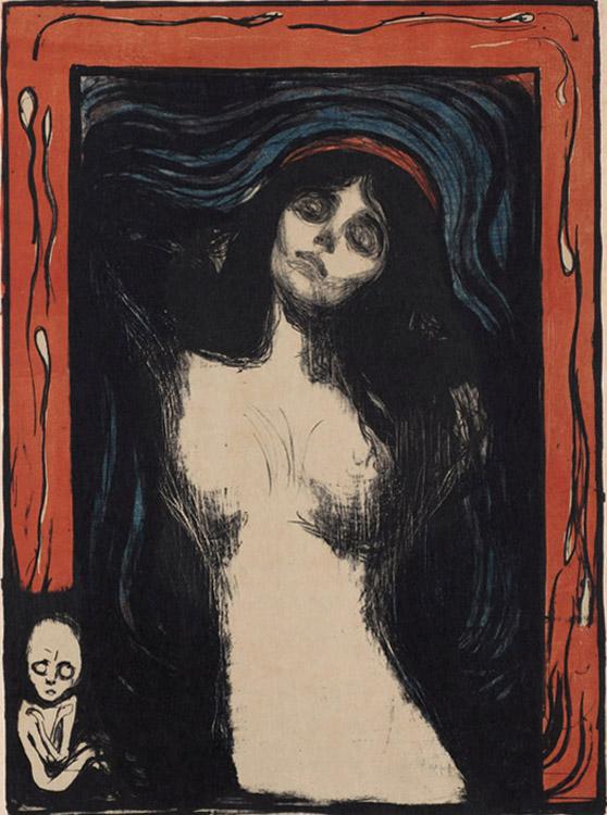 steve art gallery Madonna Edvard Munch 60.7x44.5cm