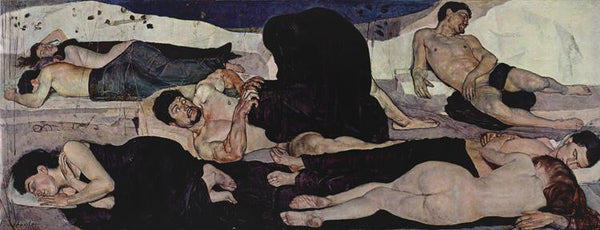 steve art gallery Night Ferdinand Hodler 80x40cm