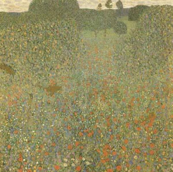 steve art gallery Poppy Field Gustav Klimt 50x50cm