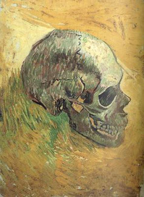 steve art gallery Skull Vincent Van Gogh 43x31cm