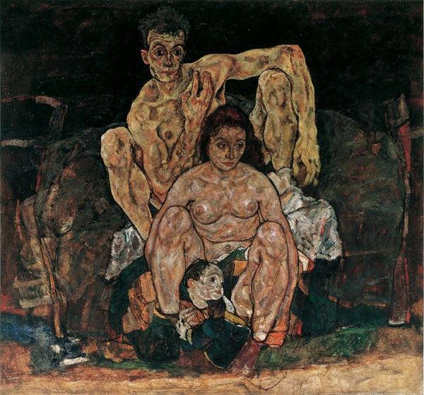 steve art gallery The Familly Egon Schiele 50x50cm