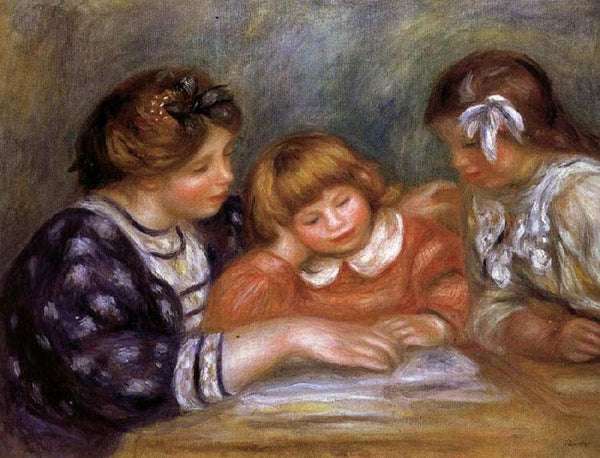 steve art gallery The Lesson Pierre Renoir 65x85cm